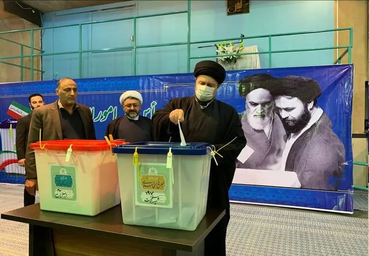 سیدحسن خمینی رأی خود را به صندوق انداخت