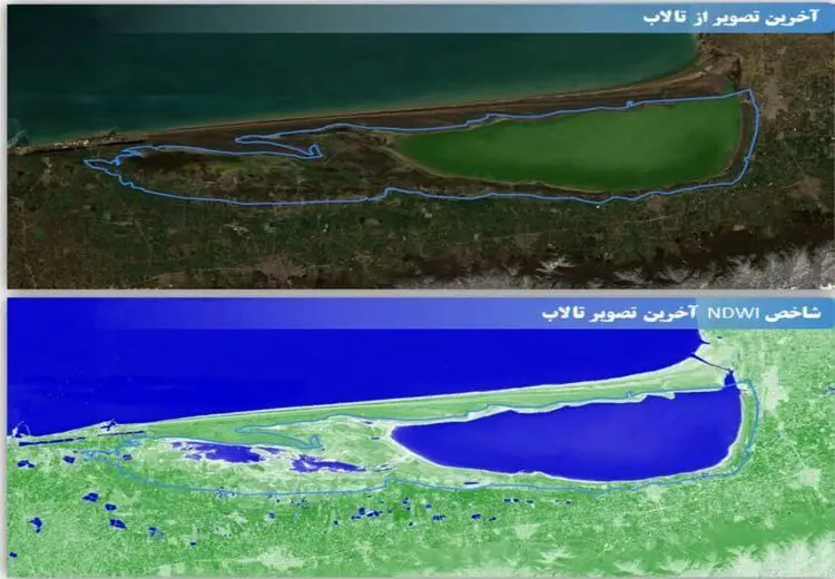 نصف میانکاله خشکید! + عکس