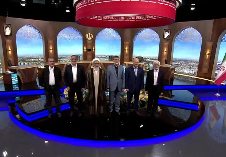 عکس یادگاری 6 نامزد پس از آخرین مناظره