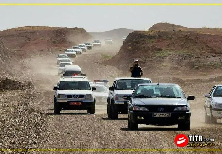 اسکورت سنگین و عجیب استاندار قزوین برای بازدید از یک طرح!