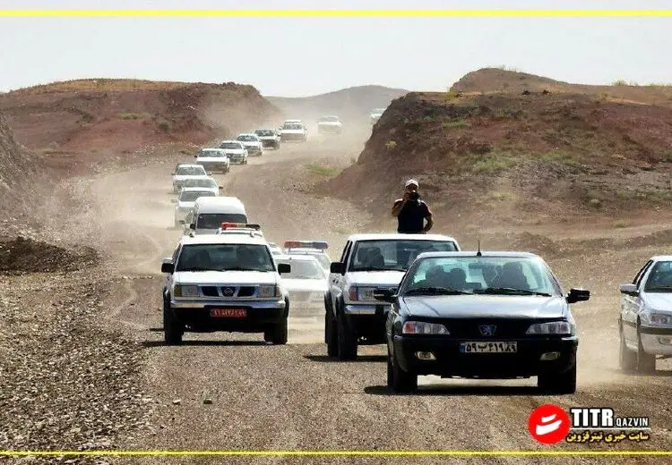 اسکورت سنگین و عجیب استاندار قزوین برای بازدید از یک طرح!