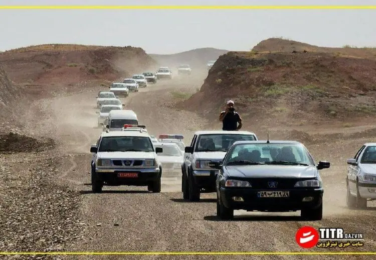 اسکورت سنگین و عجیب استاندار قزوین برای بازدید از یک طرح!