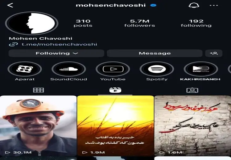 ۳۰ میلیون بازدید از کلیپ محسن چاووشی برای کارگران معدن طبس