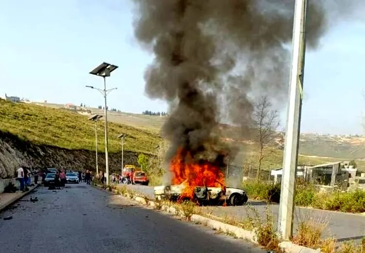 حمله اسراییل به جنوب لبنان با پهپاد