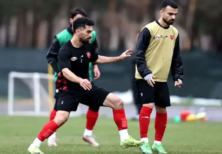 تمرین پرسپولیس زیر باران بهاری + عکس