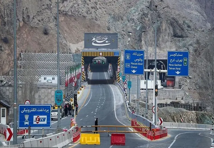 انسداد ۴ روزه قطعه دوم آزادراه تهران - شمال
