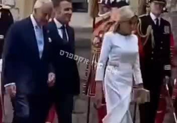  باز هم تنبیه رئیس جمهور فرانسه توسط همسرش