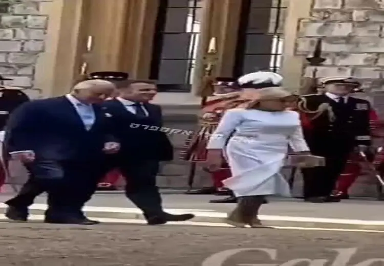  باز هم تنبیه رئیس جمهور فرانسه توسط همسرش