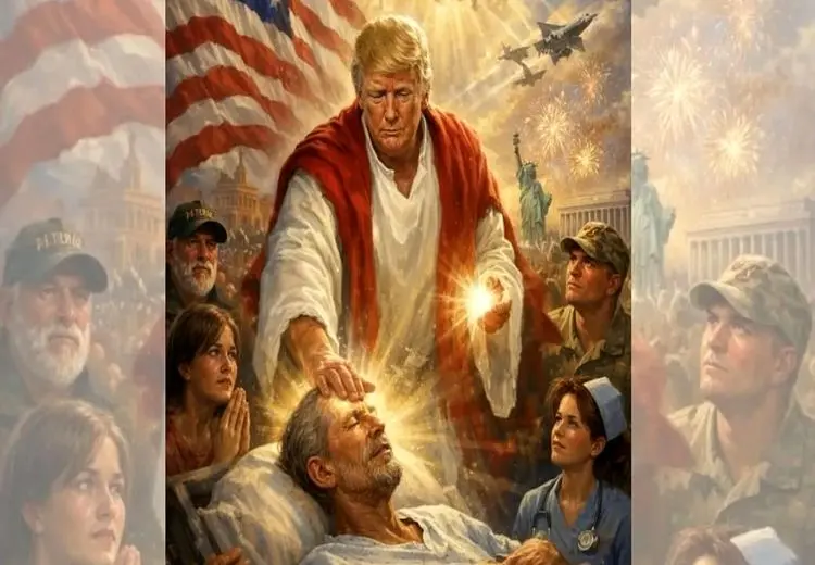 ترامپ تصویر جنجالی‌اش را حذف کرد