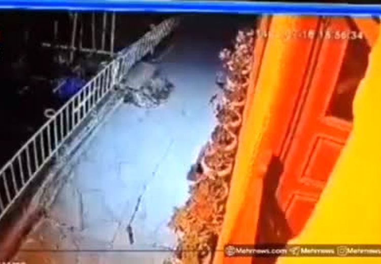 لحظه رانش ناگهانی زمین در روستای تاریخی ماسوله