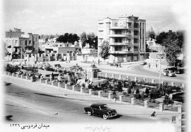 عکس ناب و قدیمی از میدان فردوسی تهران 