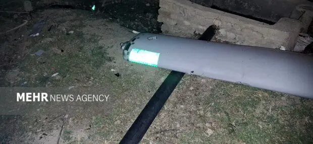 انهدام یک فروند پهپاد هرمس در بروجرد+ عکس