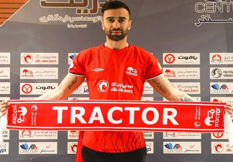 ارسلان مطهری از تراکتور جدا شد + عکس