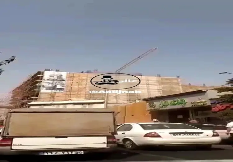 تلاش جوان تهرانی برای خودکشی از نوک جرثقیل!