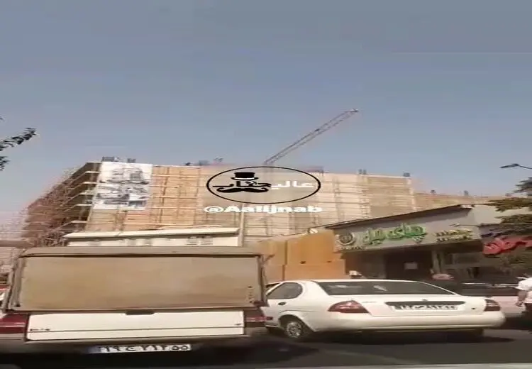 تلاش جوان تهرانی برای خودکشی از نوک جرثقیل!