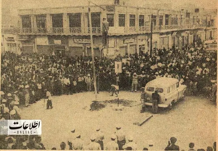 اعدام قاتل در فلکه اهواز + عکس