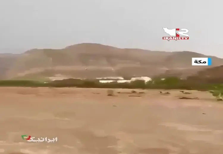 بلعیدن شترها توسط سیل در عربستان!