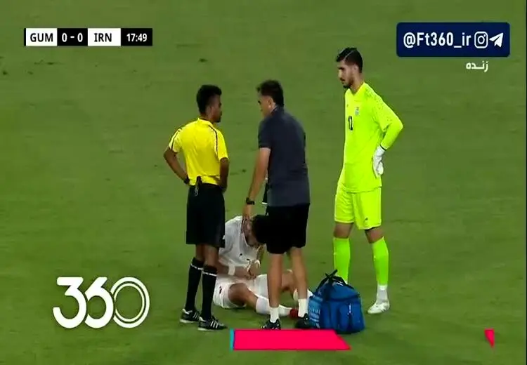 تنها دفاع راست پرسپولیس در تیم ملی مصدوم شد!