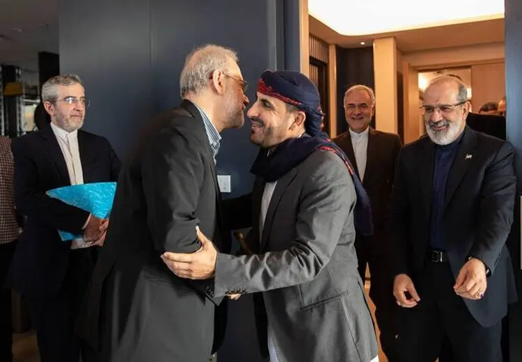 دیدار لاریجانی با سخنگوی انصارالله‌ یمن
