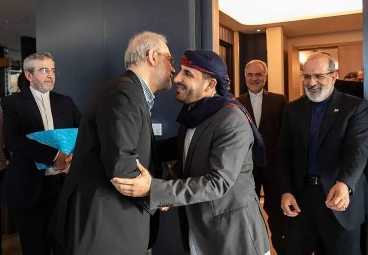 دیدار لاریجانی با سخنگوی انصارالله‌ یمن