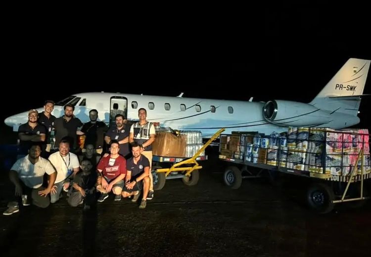 ارسال یک هواپیما مواد غذایی توسط نیمار برای هموطنان سیل‌زده‌اش در برزیل + عکس
