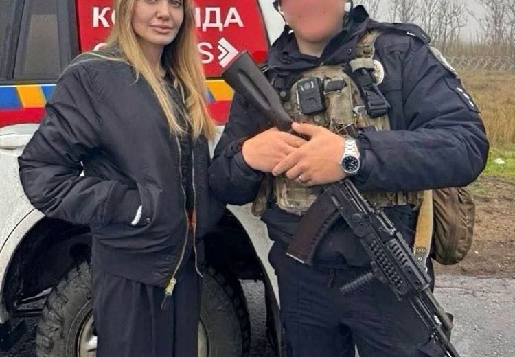 حضور آنجلینا خط مقدم جبهه اوکراین