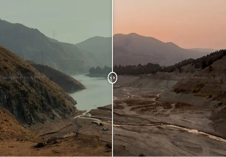 سی‌ان‌ان: خشکسالی در ایران از فضا قابل مشاهده است + تصاویر