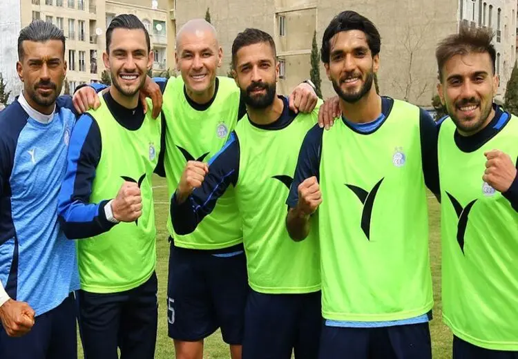 حضور علی نظری جویباری در تمرینات استقلال !