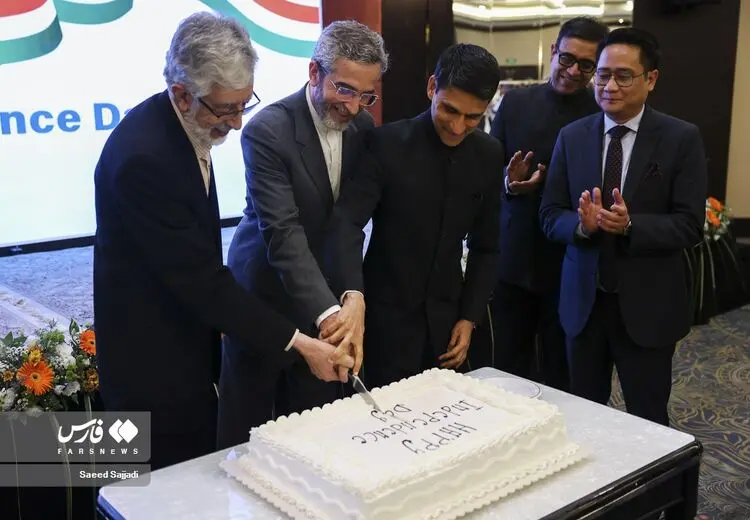 باقری کنی و حدادعادل در مراسم سالگرد استقلال هند