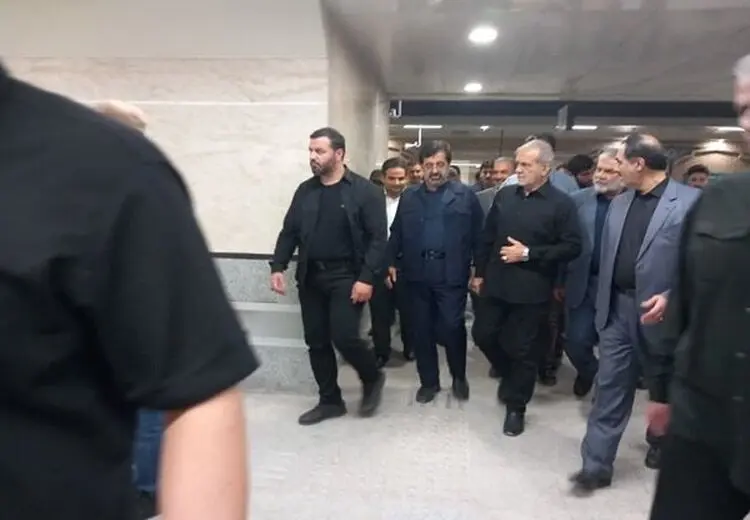 بازدید پرشکیان از پروژه متروی قم