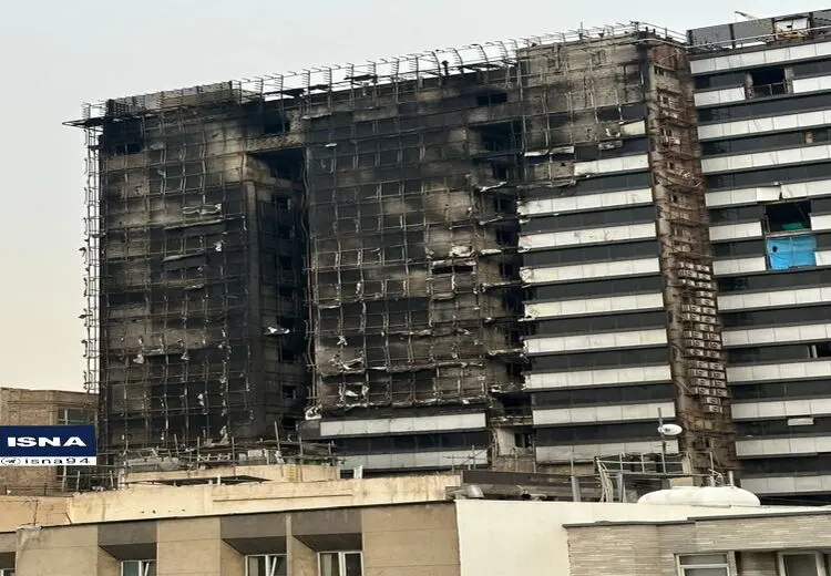 وضعیت بیمارستان گاندی یک روز پس از آتش‌سوزی