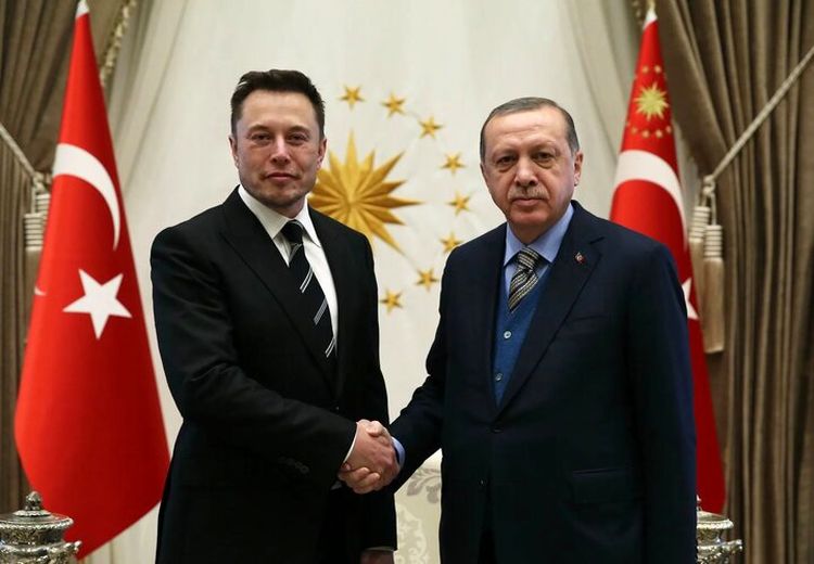 درخواست اردوغان از ایلان ماسک: کارخانه تسلا در ترکیه بساز