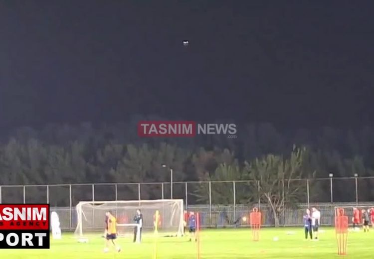 نظارت پهپادی بر تمرین تیم ملی فوتبال ایران!