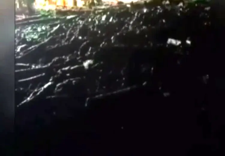 مسدودشدن جاده چالوس بر اثر سیلاب