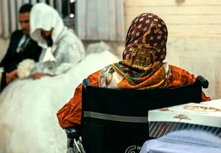 برگزاری مراسم عقد 2 دانشجوی علوم پزشکی اروند در سرای سالمندان+ تصاویر