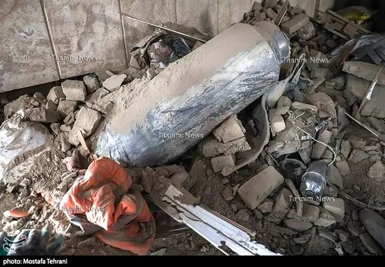 بازار سید اسماعیل تهران پس از شلیک موشک کروز که عمل نکرد