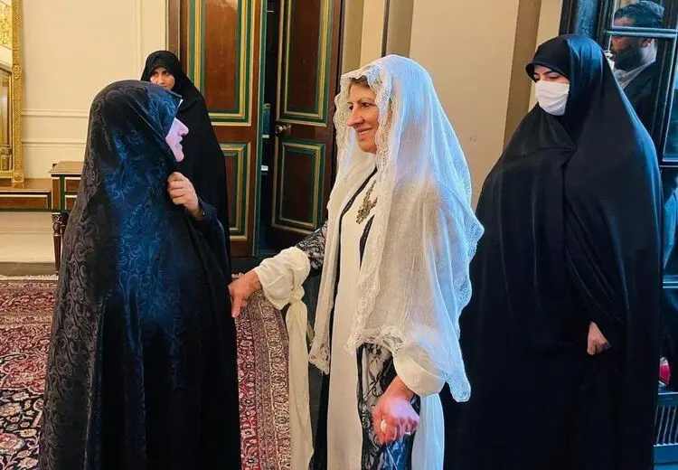 دیدار جمیله علم الهدی با همسر رییس جمهور عراق