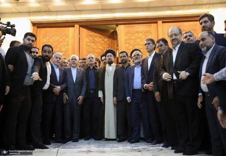 حضور مسعود پزشکیان در مرقد امام خمینی و دیدار با فعالان ستادی
