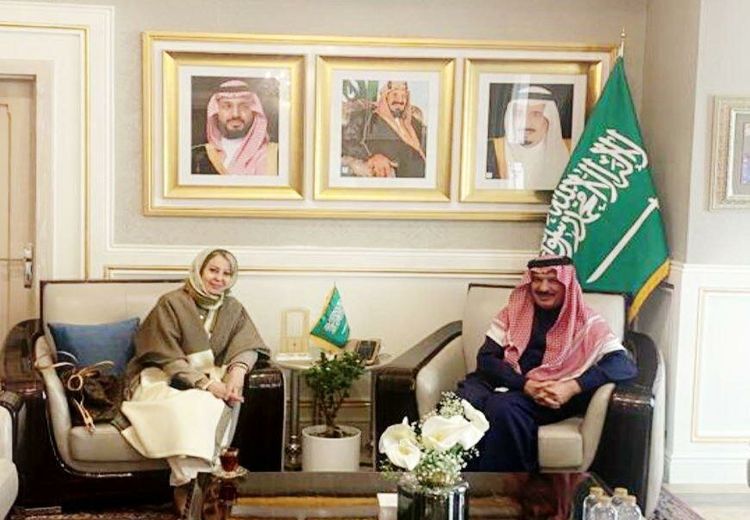 دیدار سفیر عربستان در تهران با خانم سفیر