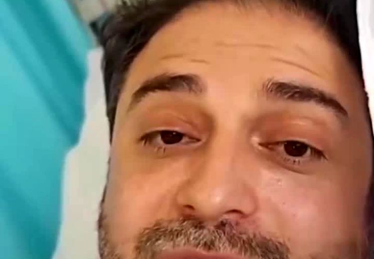 خواننده مشهور از روی تخت بیمارستان پیام داد