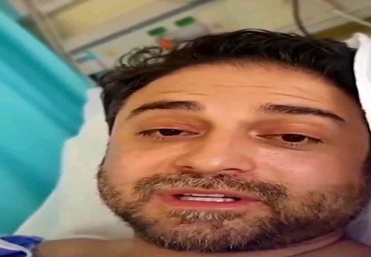 خواننده مشهور از روی تخت بیمارستان پیام داد