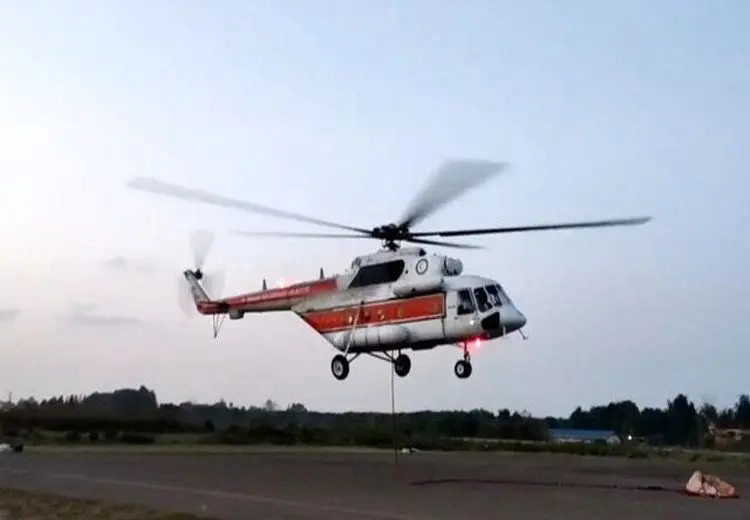 ۳ بالگرد هلال‌احمر به عملیات اطفای حریق منطقه جنگلی الیت پیوستند