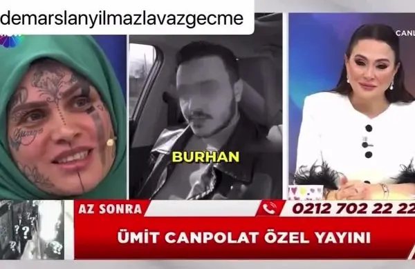  زن محجبه با تتوهای عجیب روی صورت در تلویزیون!