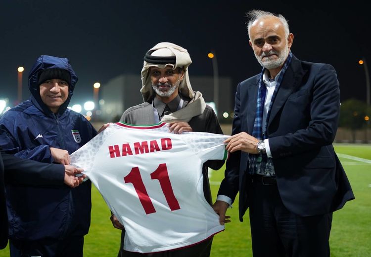 دیدار وزیر ورزش و جوانان قطر با قلعه نویی و محمدنبی + عکس