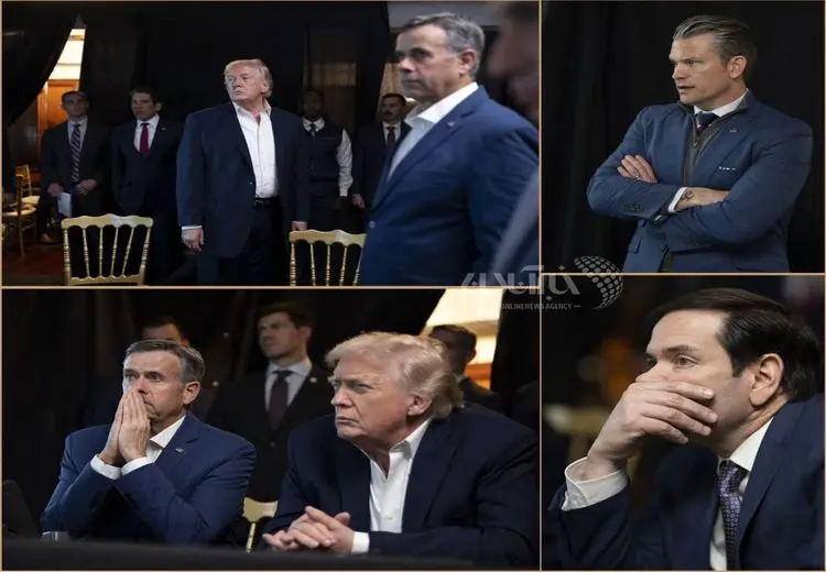  تصاویری از ترامپ در اتاق مدیریت عملیات حمله به ونزوئلا و ربایش مادورو