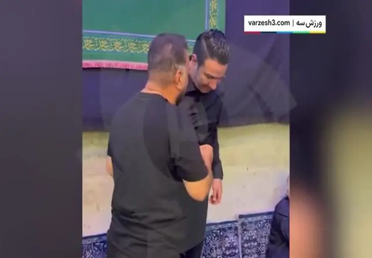 حضور جواد نکونام در هیات عزاداری فرهاد کاظمی