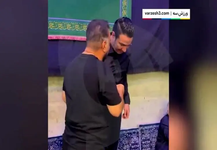حضور جواد نکونام در هیات عزاداری فرهاد کاظمی
