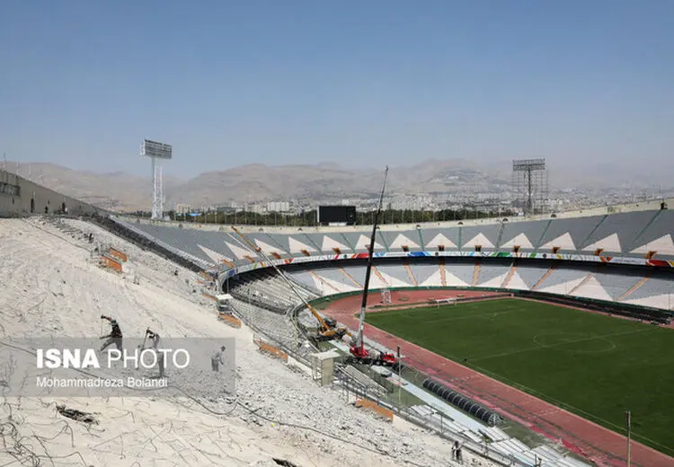 نصب‌ سکوهای بدون صندلی در آزادی تا بازی با النصر!