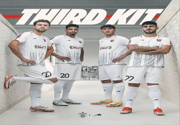 رونمایی از کیت سوم پرسپولیس با الهام از تخت جمشید