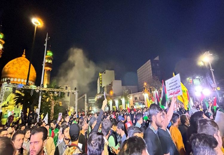 تجمع عاشقان مبارزه با اسراییل در تهران